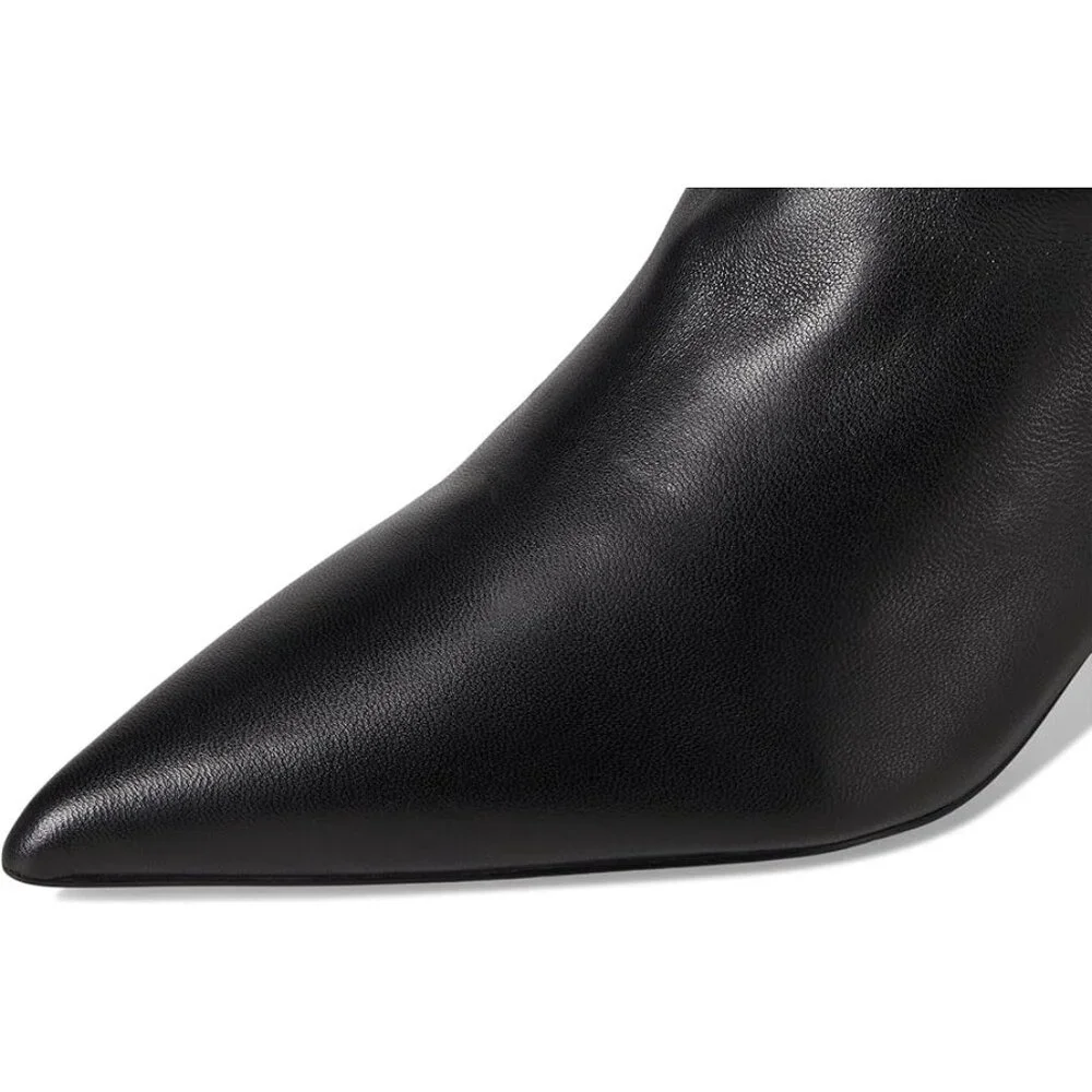🆕SAM EDELMAN Taylin Knee High Kitten Heel Boot Wide Calf Black 8 - Picture 4 of 15